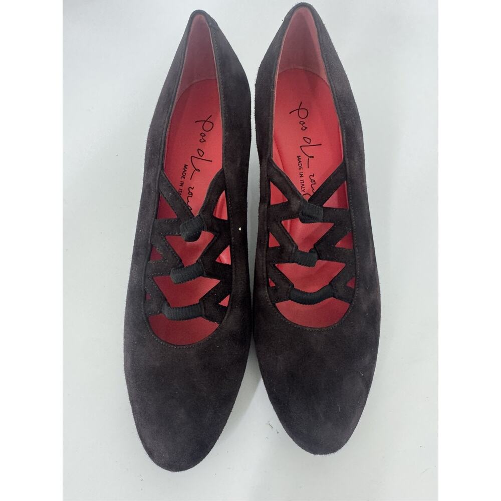PAS LE ROUGE BROWN PUMP SHOE 39 US 9 (SH900 - Picture 9 of 9